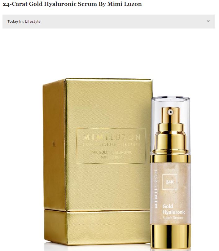 24-Carat Gold Hyaluronic Serum By Mimi Luzon
