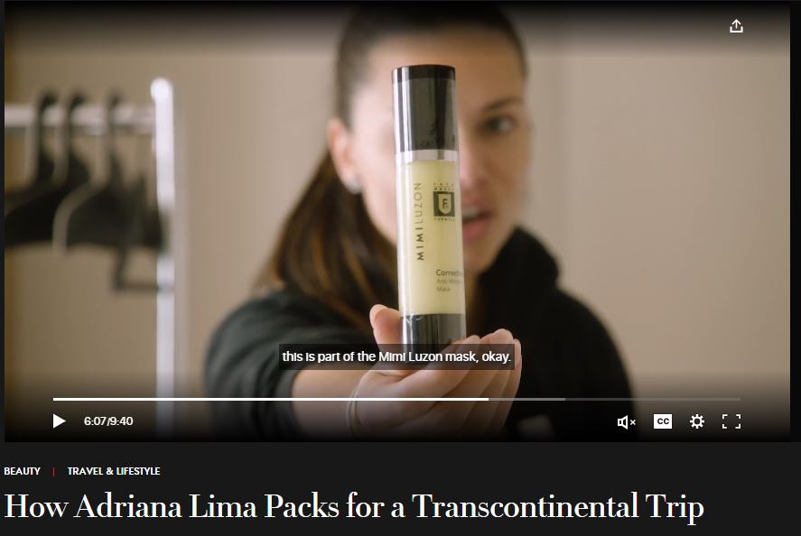 How Adriana Lima Packs for a Transcontinental Trip